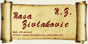 Maša Zivlaković vizit kartica